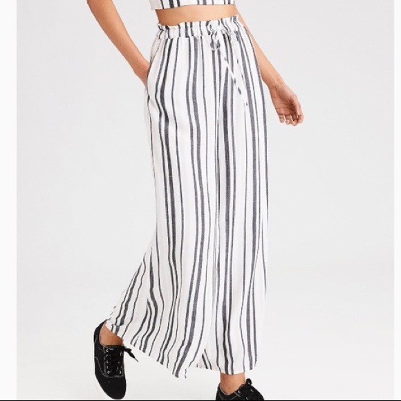 Striped Wide Leg Pants (part of matching set) - Picture 2 of 5